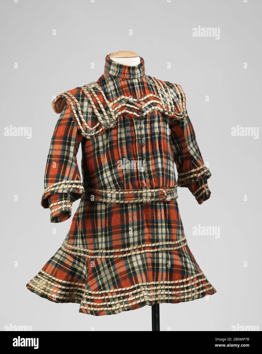 Abito, russo, ca. 1895, Russo, lana Foto Stock