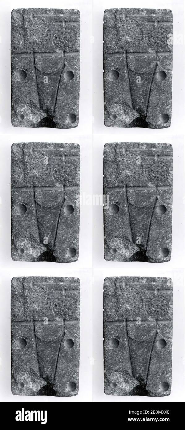 Mold, 2nd millennio a.C. (?), Mesopotamia, pietra, 0,37 x 1,25 x 2,75 pollici. (0,94 x 3,18 x 6,99 cm), Attrezzi parasassi Foto Stock