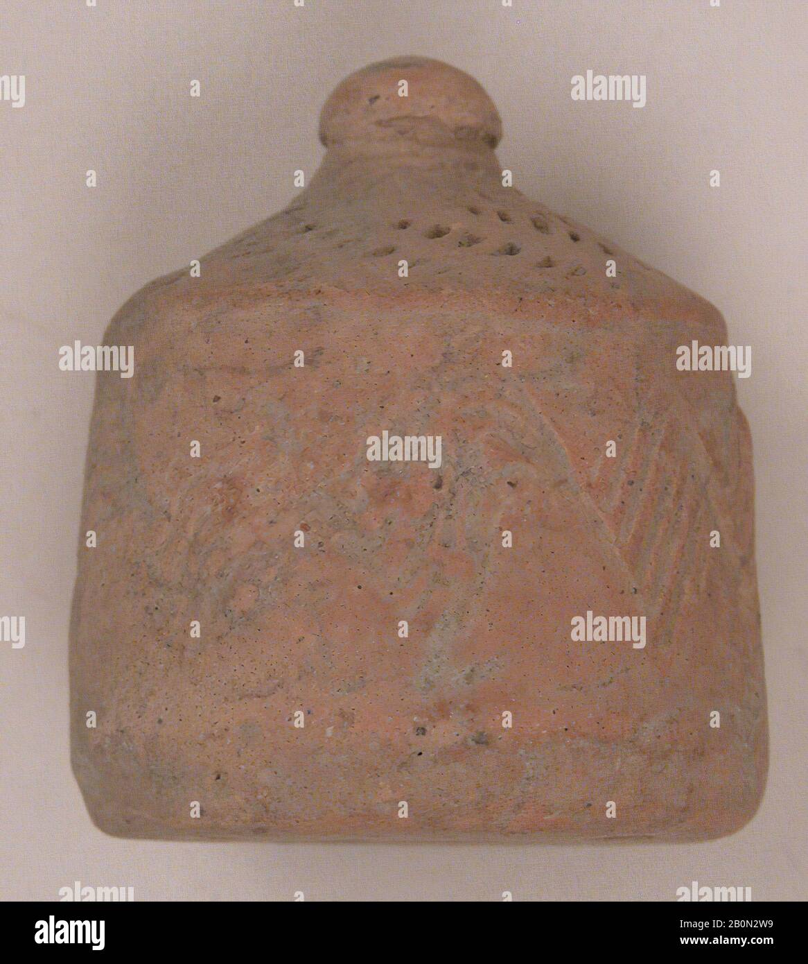 Pezzo di scacchi, Probabilmente un pedone, pezzo di scacchi, 8th–11th secolo, Attribuito a Western Islamic Lands, Earthenware; non lated, H. 1 3/8 in. (3,5 cm), pezzi da gioco Foto Stock