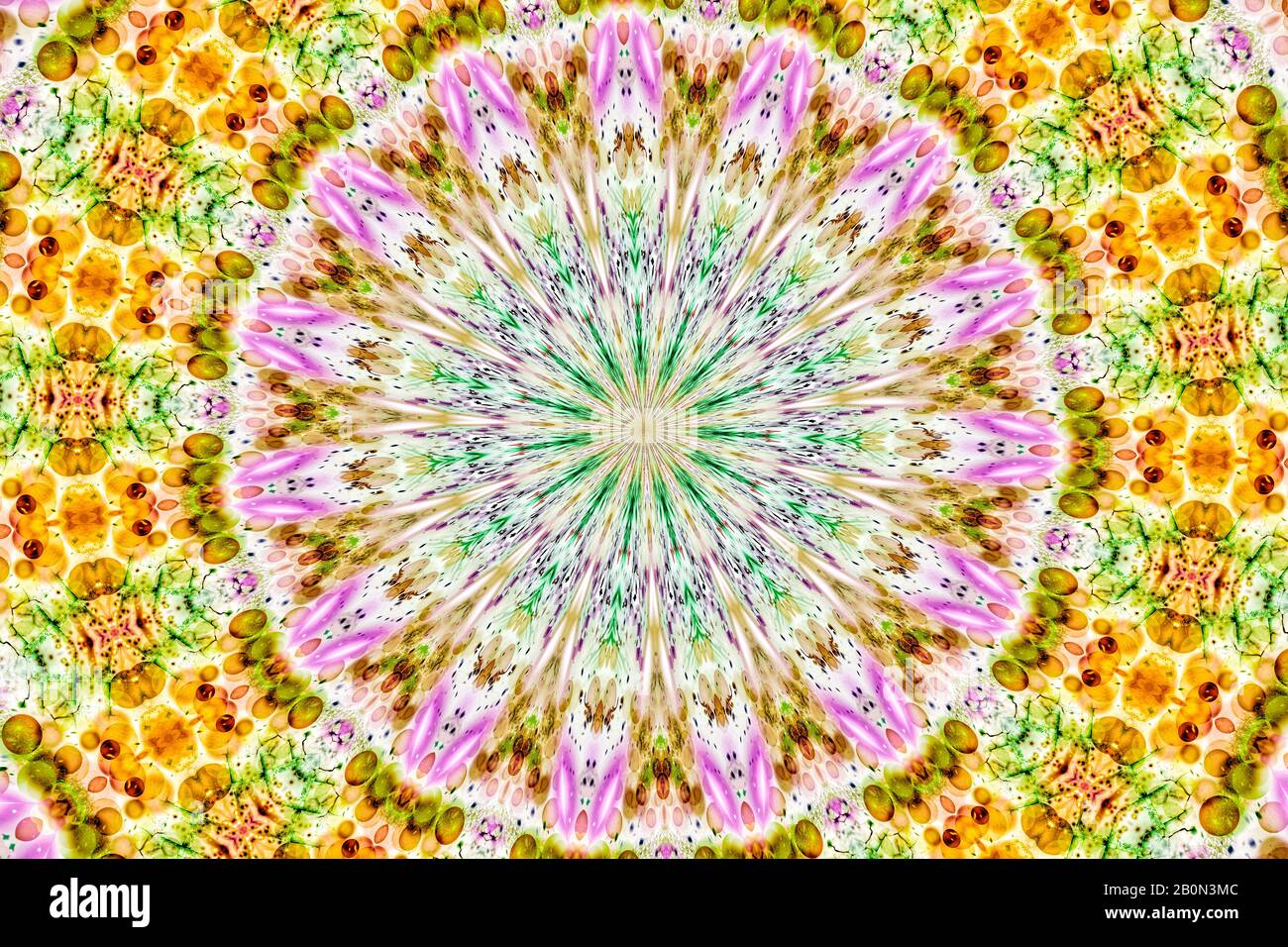 Colorful Kaleidoscope sfondo modello Foto Stock