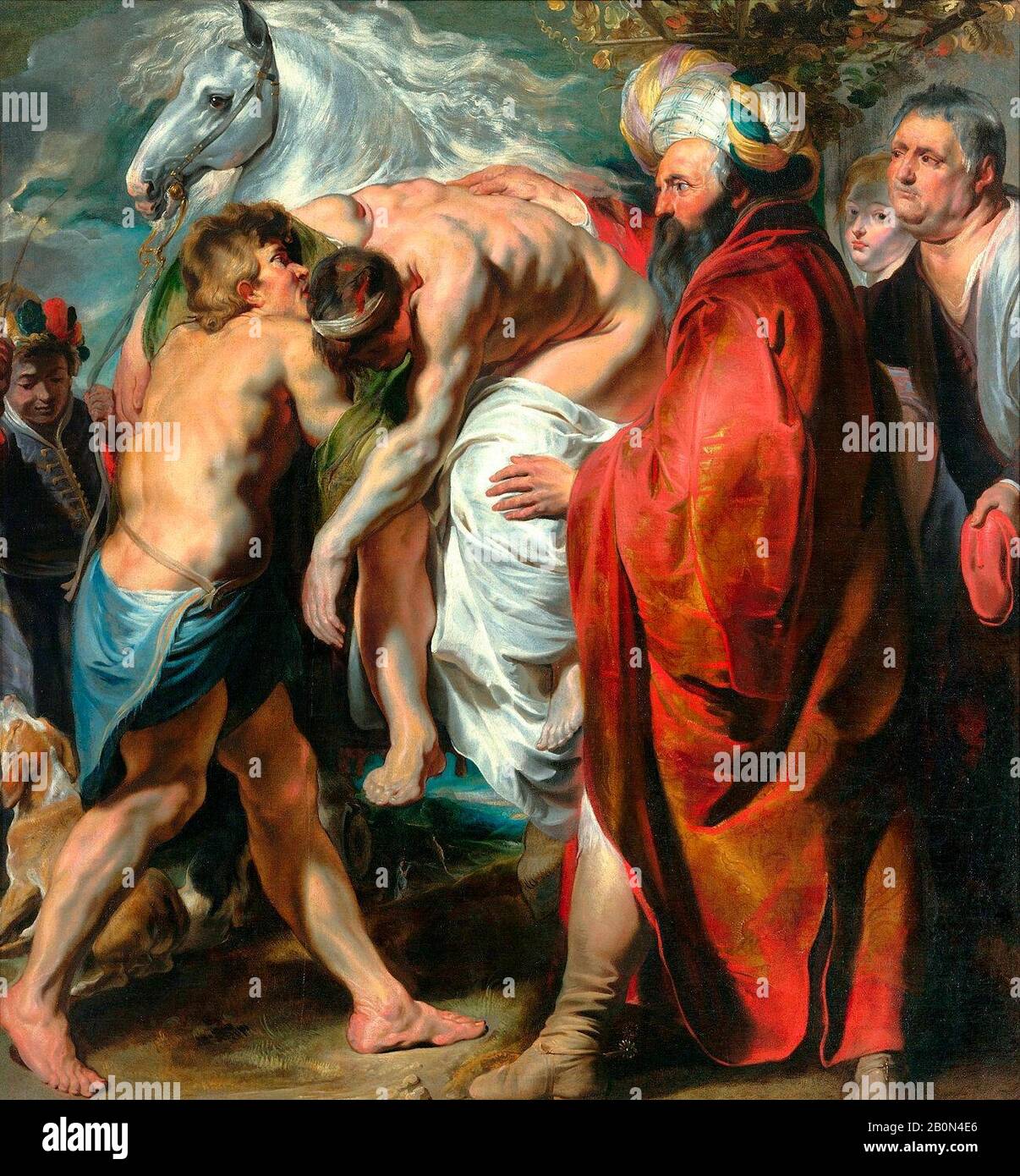 Il Buon Samaritano - Jacob Jordaens, Circa 1616 Foto Stock