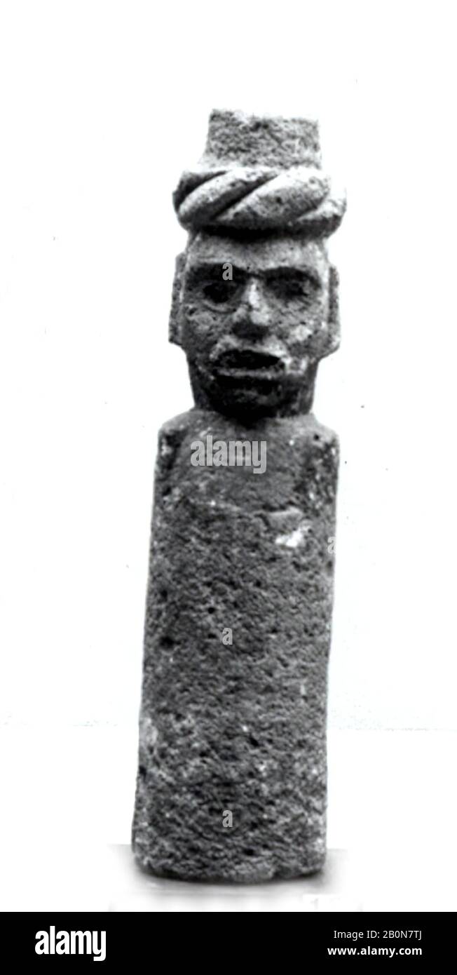 Figura stilizzata, Oaxaca, 6th-10th secolo, Messico, Mesoamerica, Oaxaca, Oaxaca, pietra, H. 21 3/4 in. (55,2 cm), scultura in pietra Foto Stock
