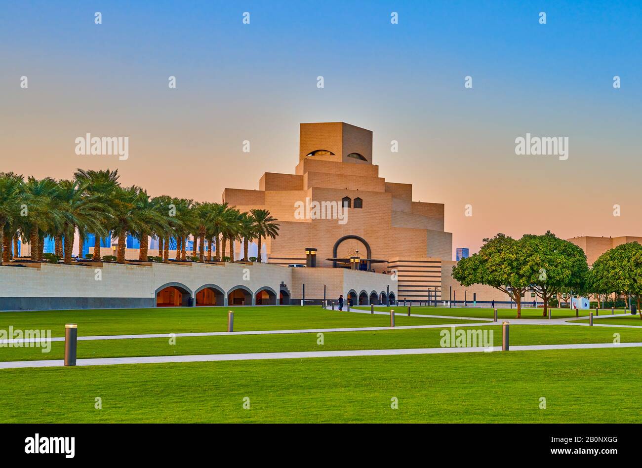 Doha ,Qatar -25 Dicembre 2019 : Museo Di Arte Islamica Doha Qatar Foto Stock