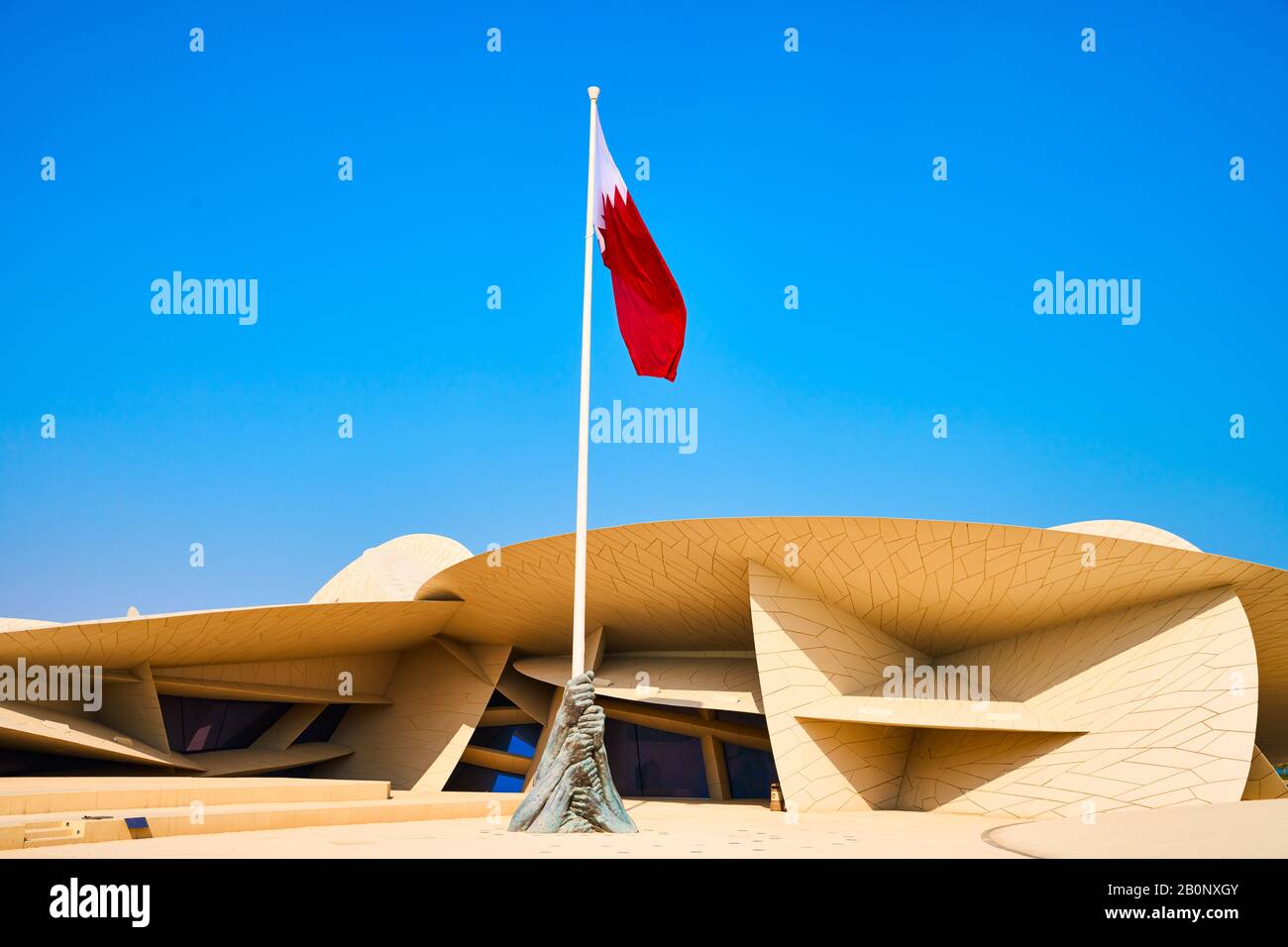 Museo Nazionale del Qatar Doha il rosone del deserto realizzato dall'architetto francese Jean Nouvel Foto Stock