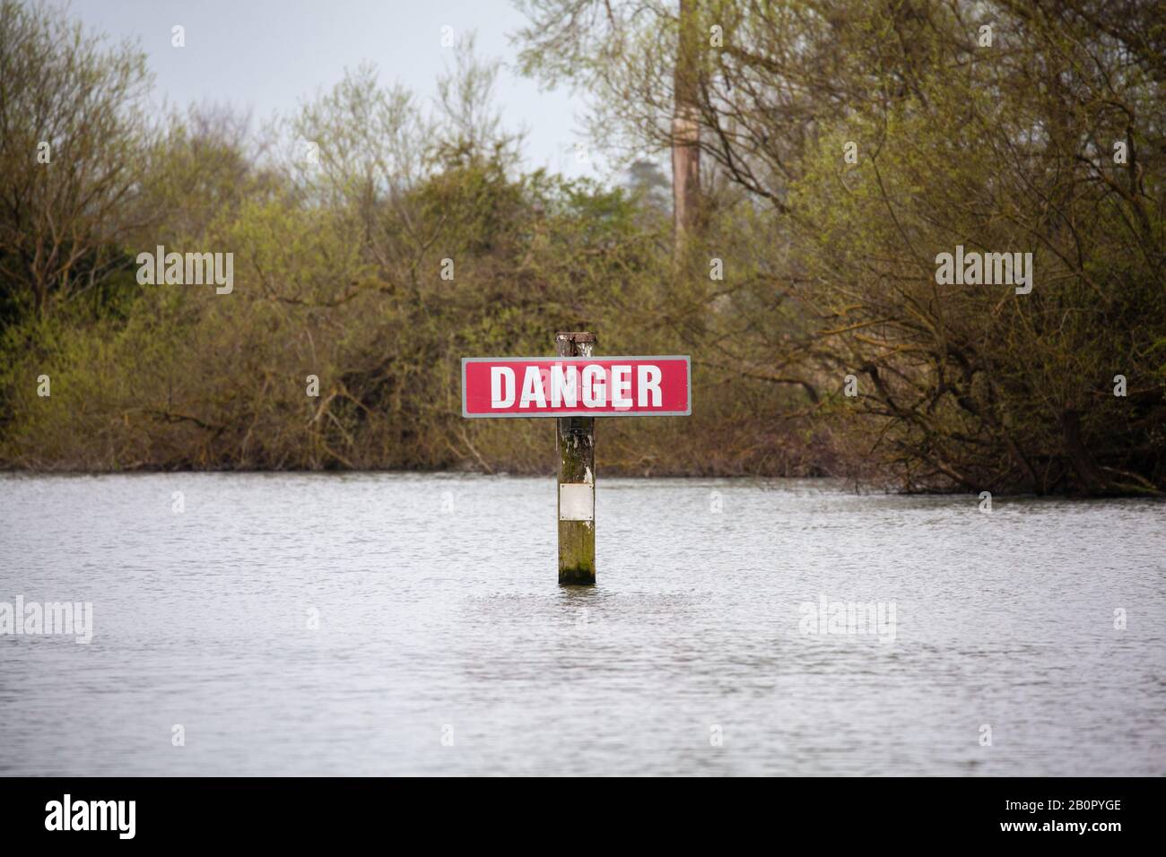 Dander segno fiume Thames Abingdon Foto Stock