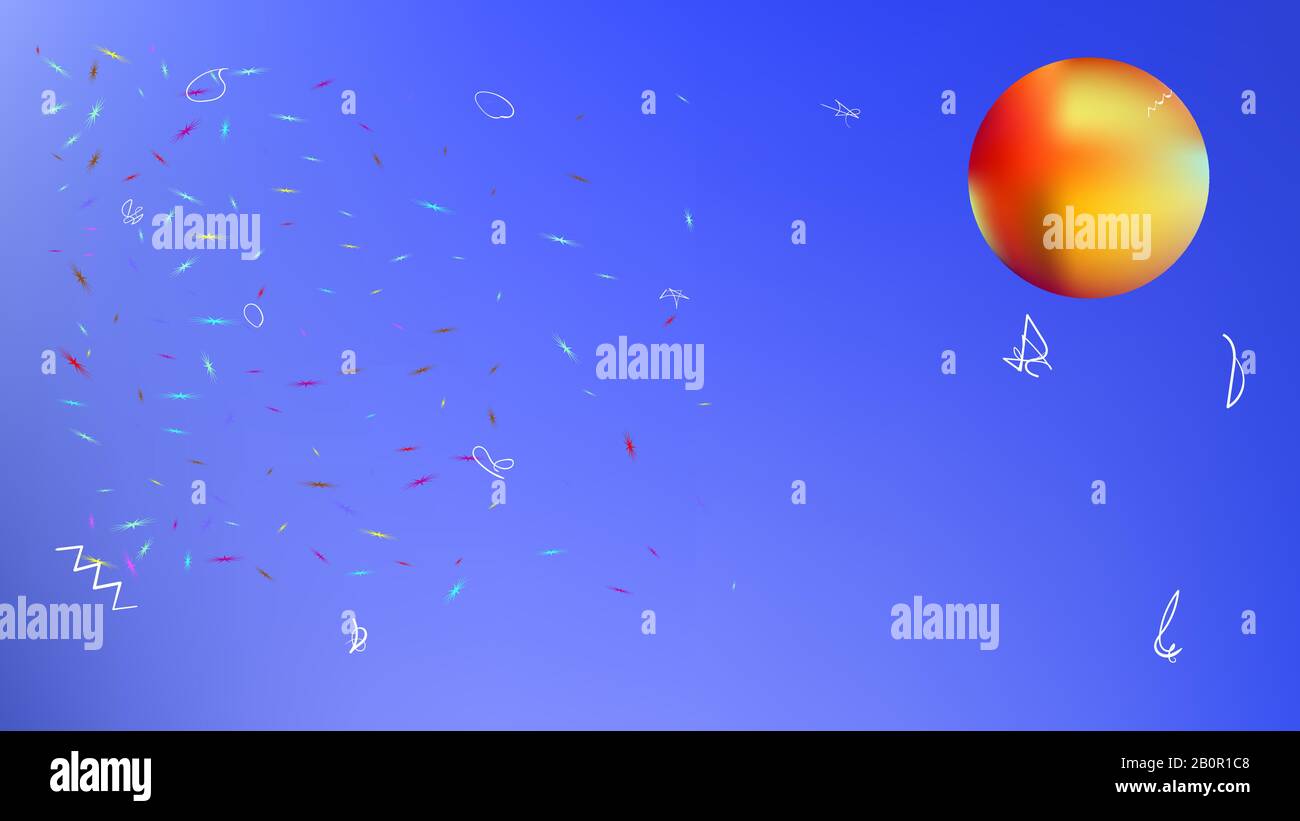 Texture sfondo, luce. Disegno grafico a colorazione liquida. Nuova fantasia spaziale. Colore azzurro. Super pianeti sfondo a tema. Backgroun colorato Illustrazione Vettoriale