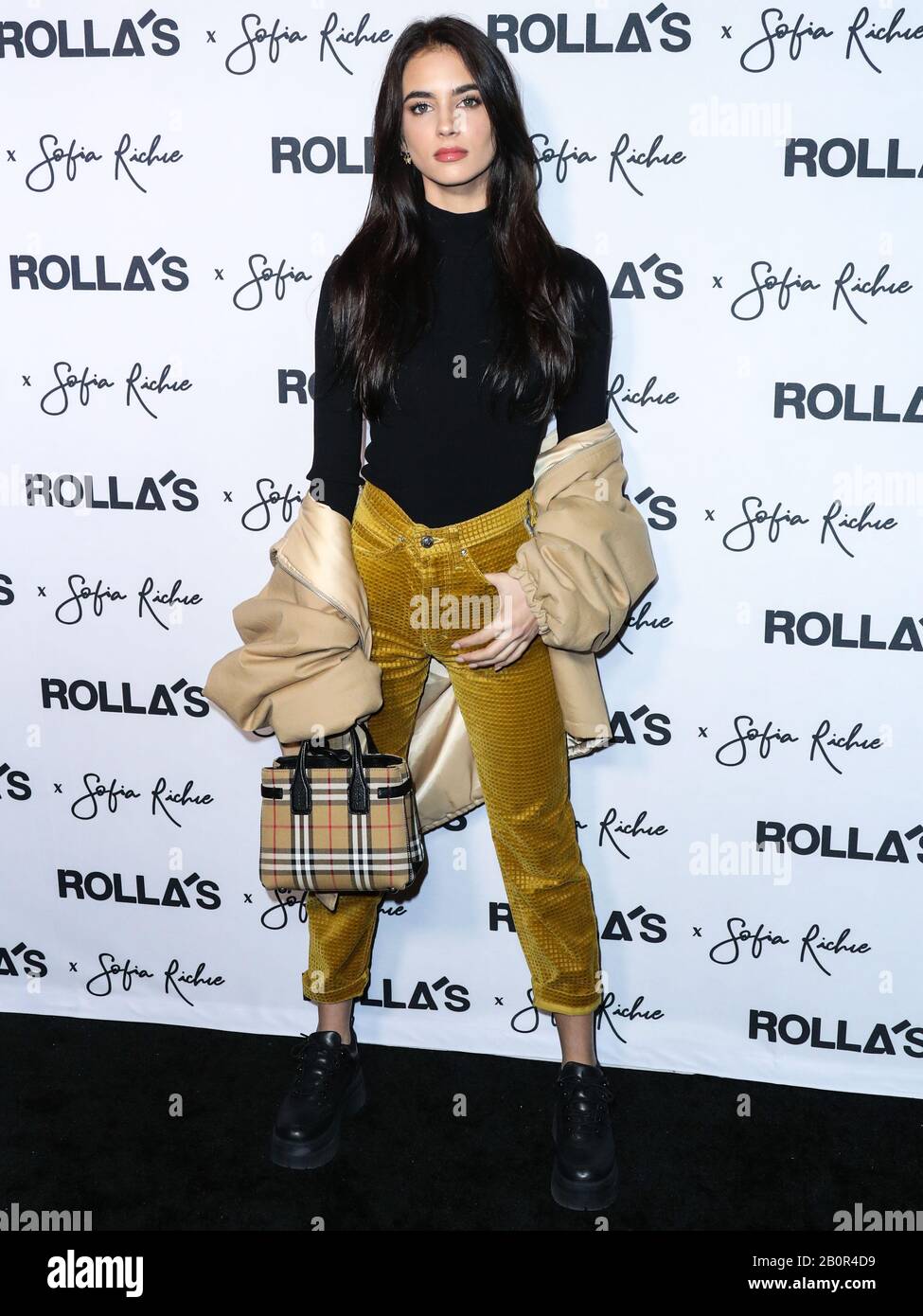 West Hollywood, Stati Uniti. 20th Feb, 2020. West HOLLYWOOD, LOS ANGELES, CALIFORNIA, Stati Uniti - 20 FEBBRAIO: Renee Herbert arriva al Rolla x Sofia Richie Collection Launch Event tenuto presso Harriet's Rooftop al 1 Hotel West Hollywood il 20 febbraio 2020 a West Hollywood, Los Angeles, California, Stati Uniti. (Foto Di Xavier Collin/Image Press Agency) Credit: Image Press Agency/Alamy Live News Foto Stock