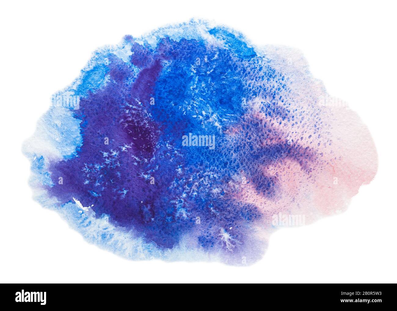 Macchia d'acqua blu e rosa Foto Stock