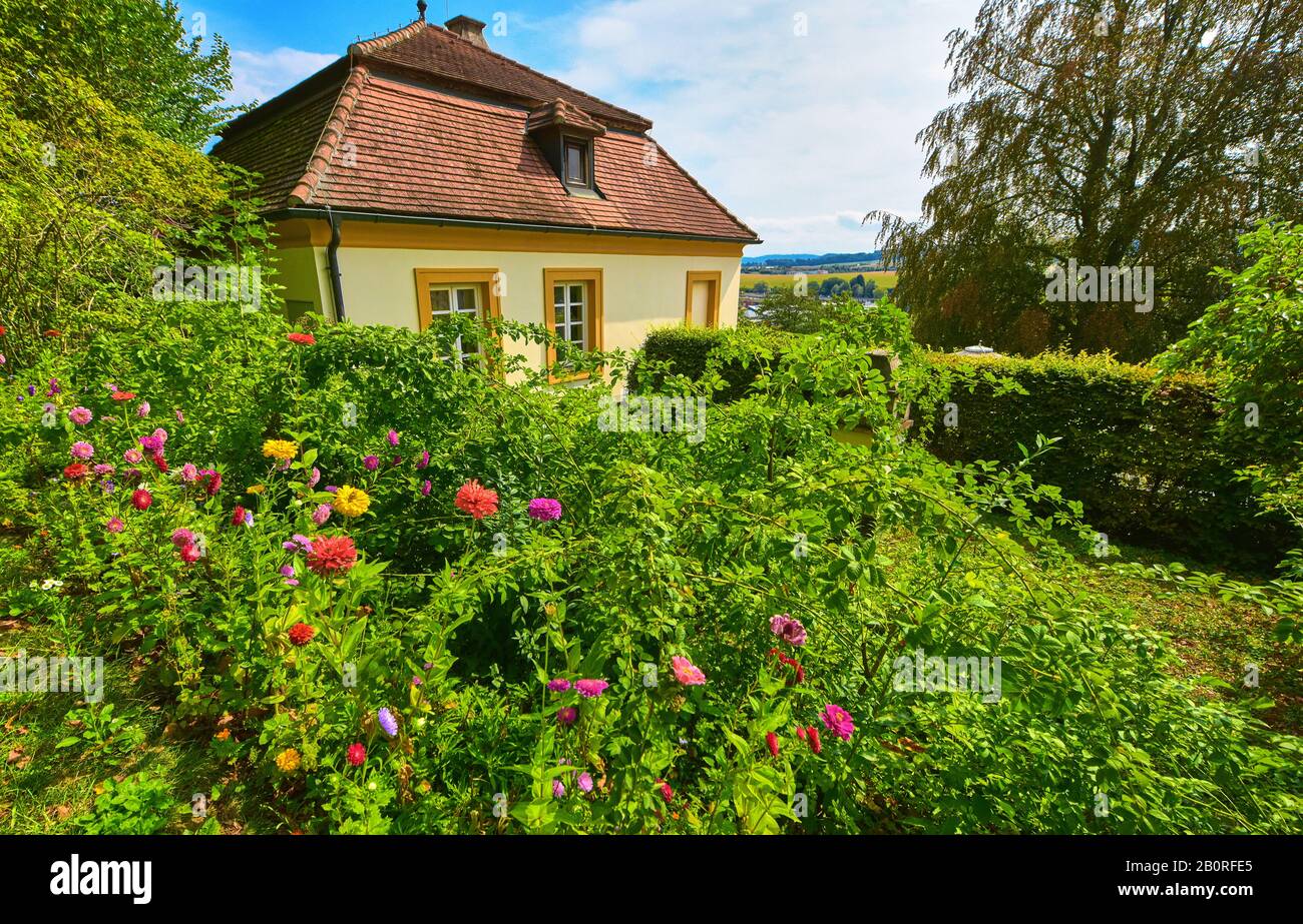 Nel parco in una guerra, giorno d'autunno Foto Stock