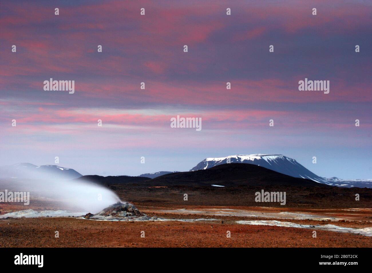 Attività vulcanica a Krafla, Islanda Foto Stock