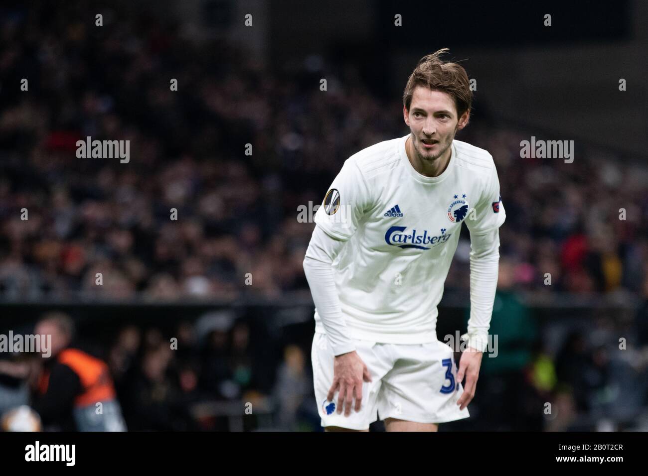 Copenaghen, Danimarca. 20th Feb, 2020. Rasmus Falk del FC Copenhagen visto durante la partita della UEFA Europa League tra il FC Copenhagen e il Celtic a Telia Parken a Copenhagen. (Photo Credit: Gonzales Photo/Alamy Live News Foto Stock