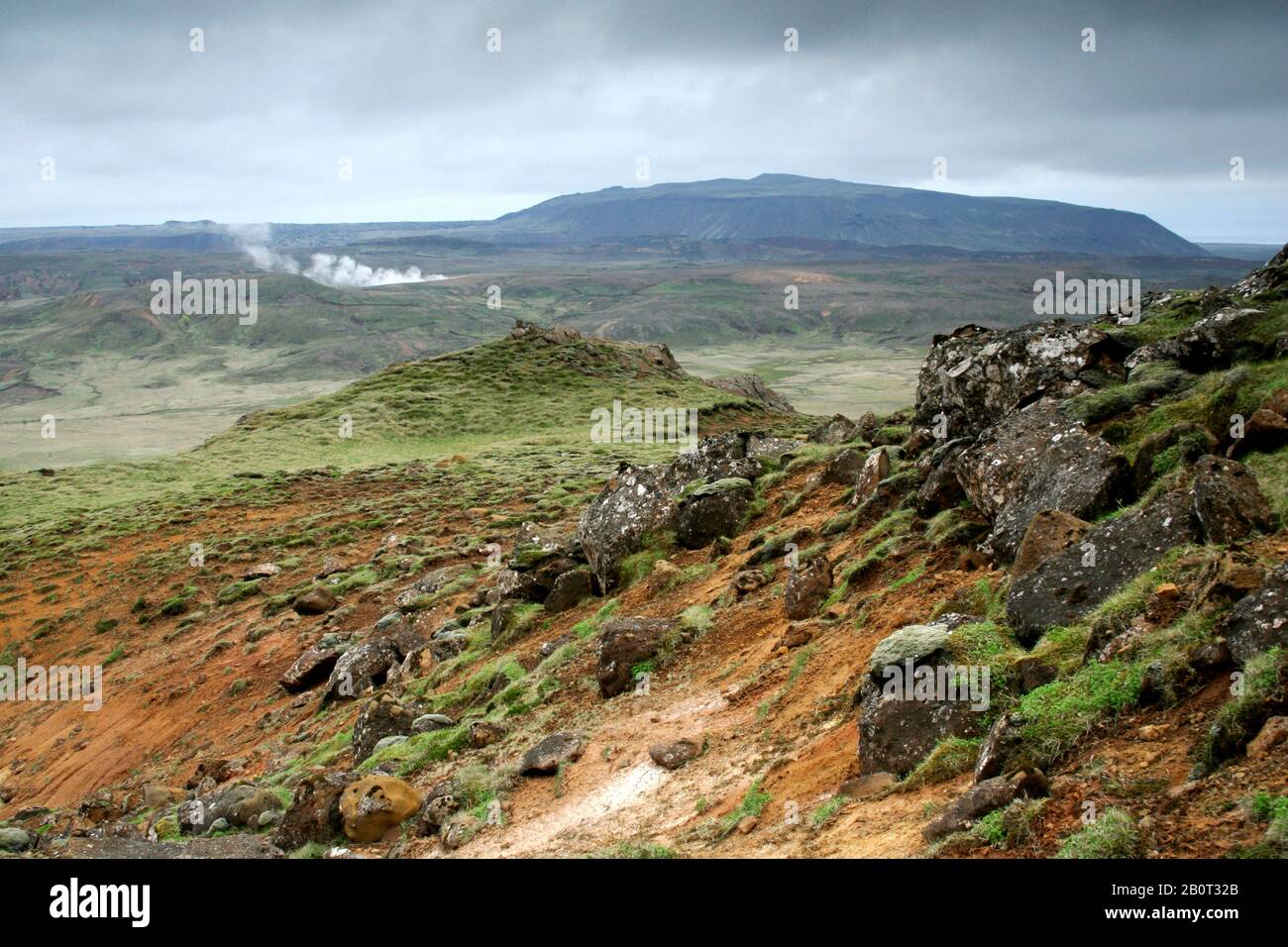 Krysuvik area vulcanica, Islanda, Krysuvik Foto Stock