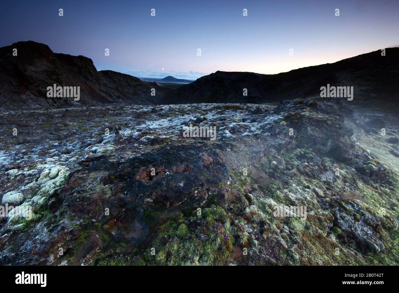 Area vulcanica di Krafla, Islanda Foto Stock