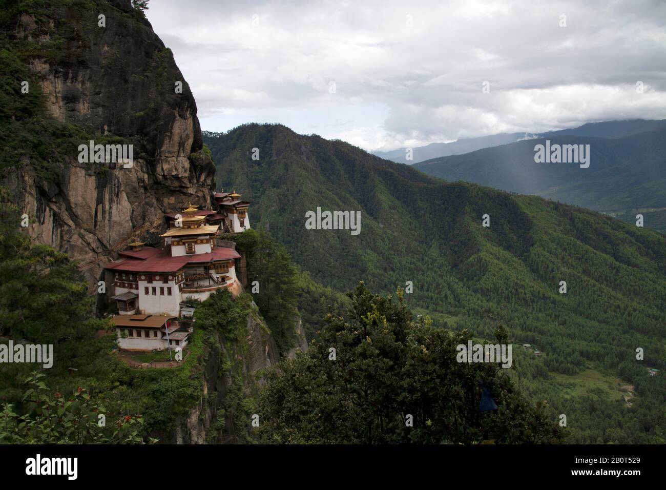 Tiger Nest Monastero Taktsang Dzong monastero, Paro, Bhutan Foto Stock