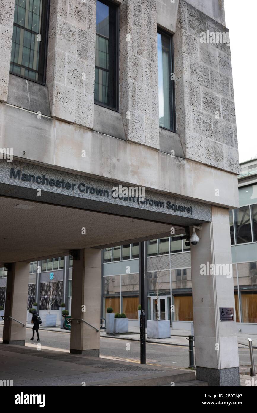 Manchester Crown Court, Manchester, Regno Unito Foto Stock