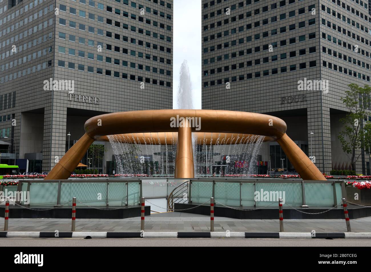 Suntec City, Fontana Della Ricchezza A Singapore, Asia Foto Stock