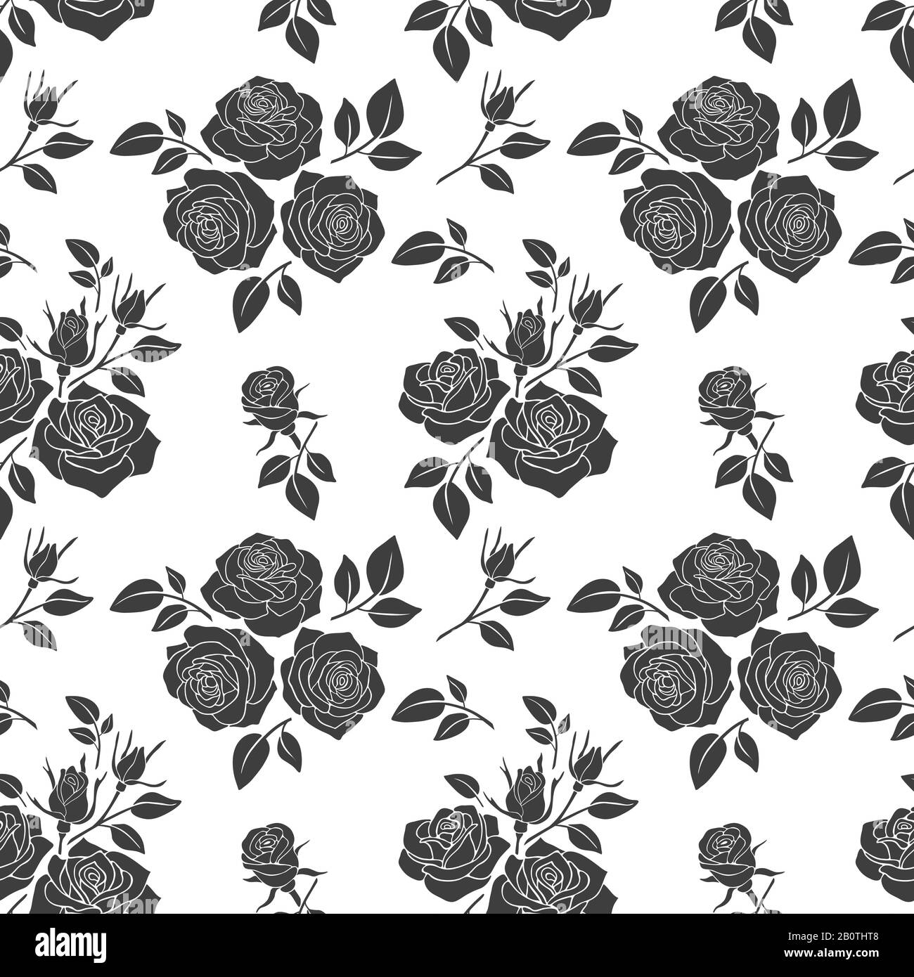 Matrimonio senza cuciture sfondo vettoriale con fiori di rosa. Disegno con rosa illustrazione Illustrazione Vettoriale