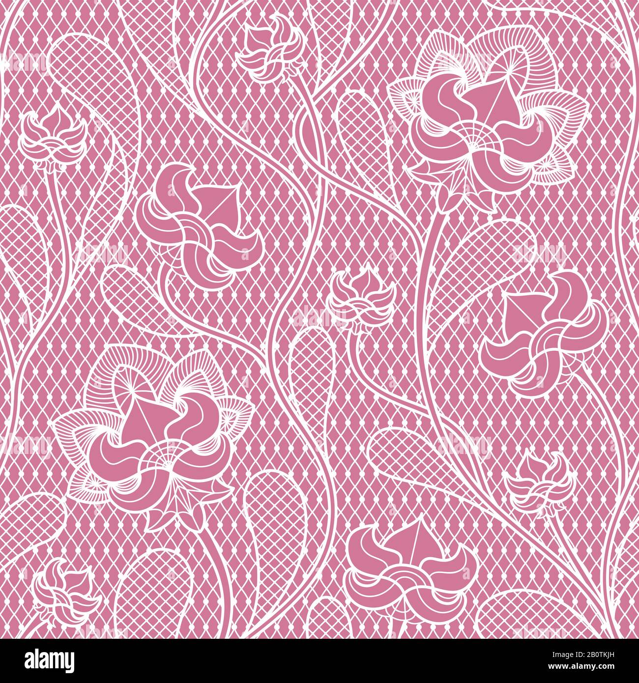 Texture in pizzo floreale senza cuciture. Stile vittoriano retrò. Tessuto retrò texture con motivo pizzo. Illustrazione del vettore Illustrazione Vettoriale