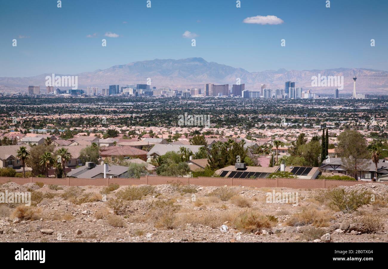 Las Vegas Strip Paradise nel deserto Foto Stock