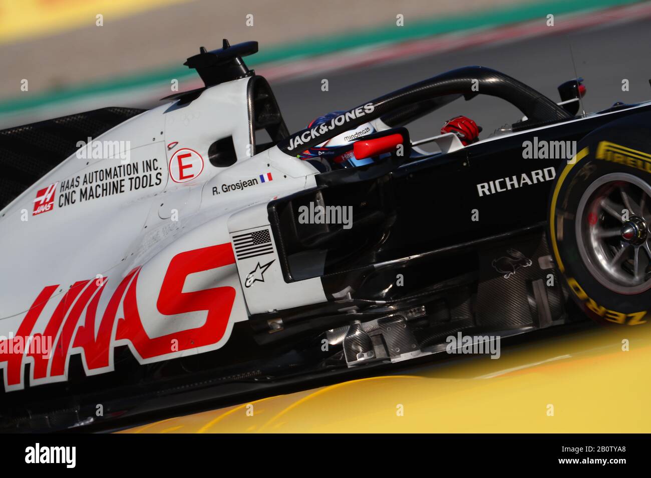 Barcellona, Spagna. 21st Feb, 2020. No.08 Romain Grosjean, Haas F1 Team. Formula 1 World Championship 2020, Winter testing Days 1 2020 Barcelona, 19-21 febbraio 2020. Credit: Agenzia Indipendente Foto/Alamy Live News Foto Stock