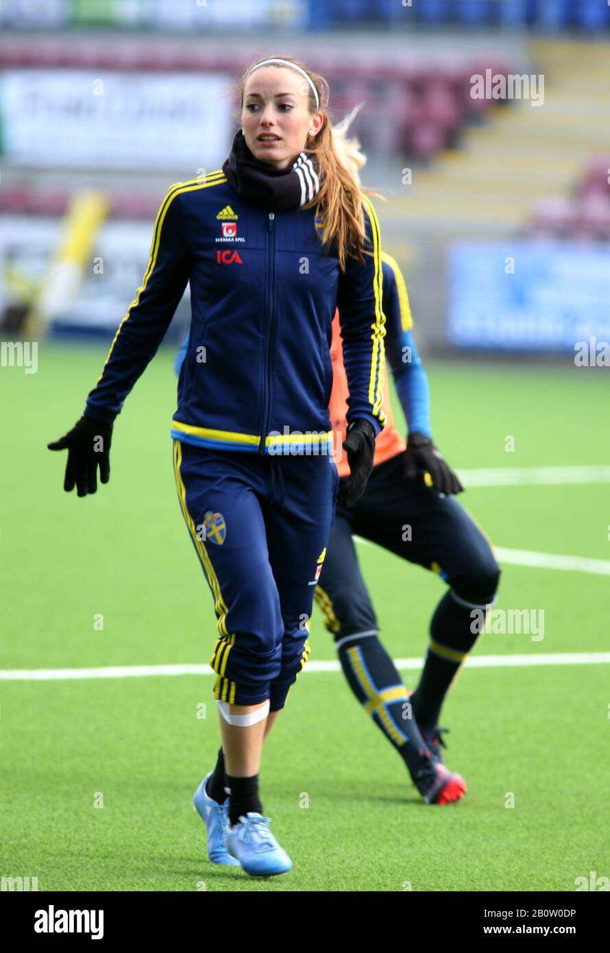 KOSOVARE ASLLANI calciatore svedese nella nazionale di allenamento prima di International Foto Stock