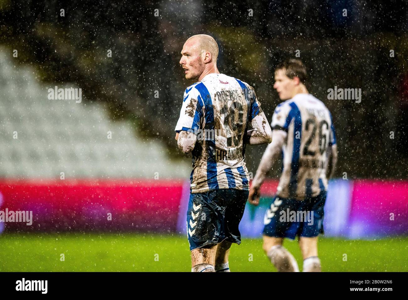 Odense, Danimarca, 16th, Febbraio 2020. Aron Elis Thrandarson (19) di OB visto durante la 3F Superliga match tra OB e Brondby SE al Parco Naturale energia di Odense. (Photo Credit: Gonzales Photo - Lasse Lagoni). Foto Stock