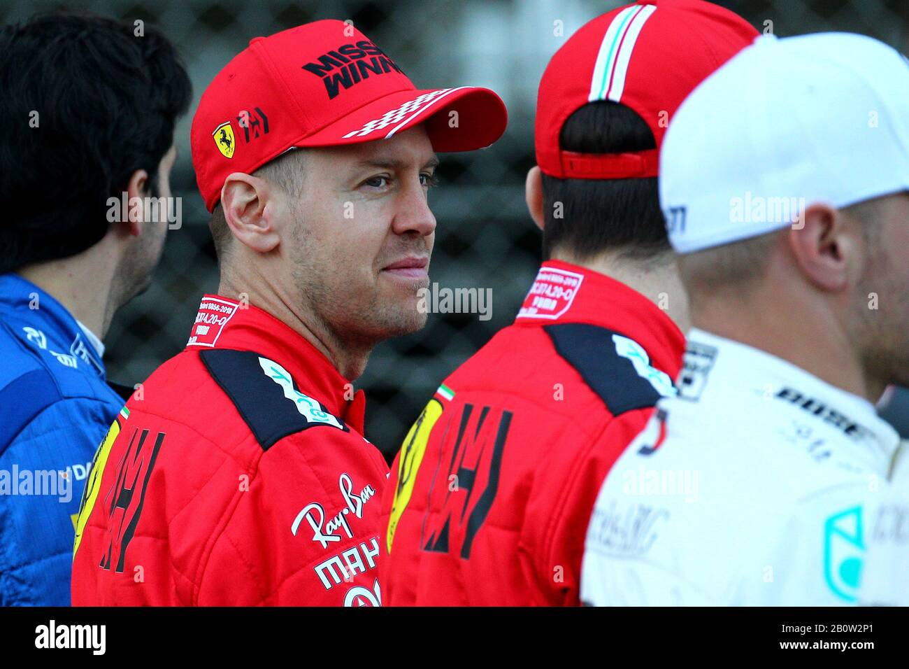 Sebastian Vettel, Scuderia Ferrari. Formula 1 World Championship 2020, Winter testing days 1 2020 Barcelona, 19-21 febbraio 2020.Foto Federico B. Foto Stock