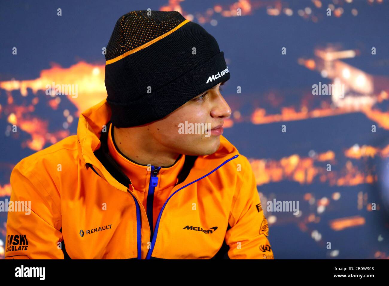 4 Lando Norris; Mclaren Renault. Formula 1 World Championship 2020, Winter testing days 1 2020 Barcelona, 19-21 febbraio 2020.Photo Federico Basile Foto Stock