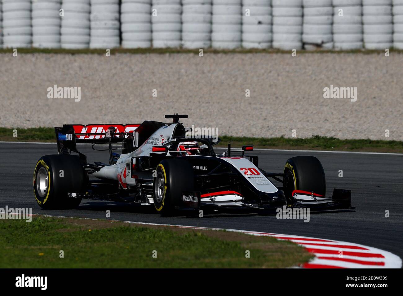 20 Kevin Magnussen, Haas F1 Team. GP d'Italia, campionato del mondo di Formula 1 2020, giornate di prove invernali 1 2020 Barcellona, 19-21 febbraio 2020.Photo Fed Foto Stock
