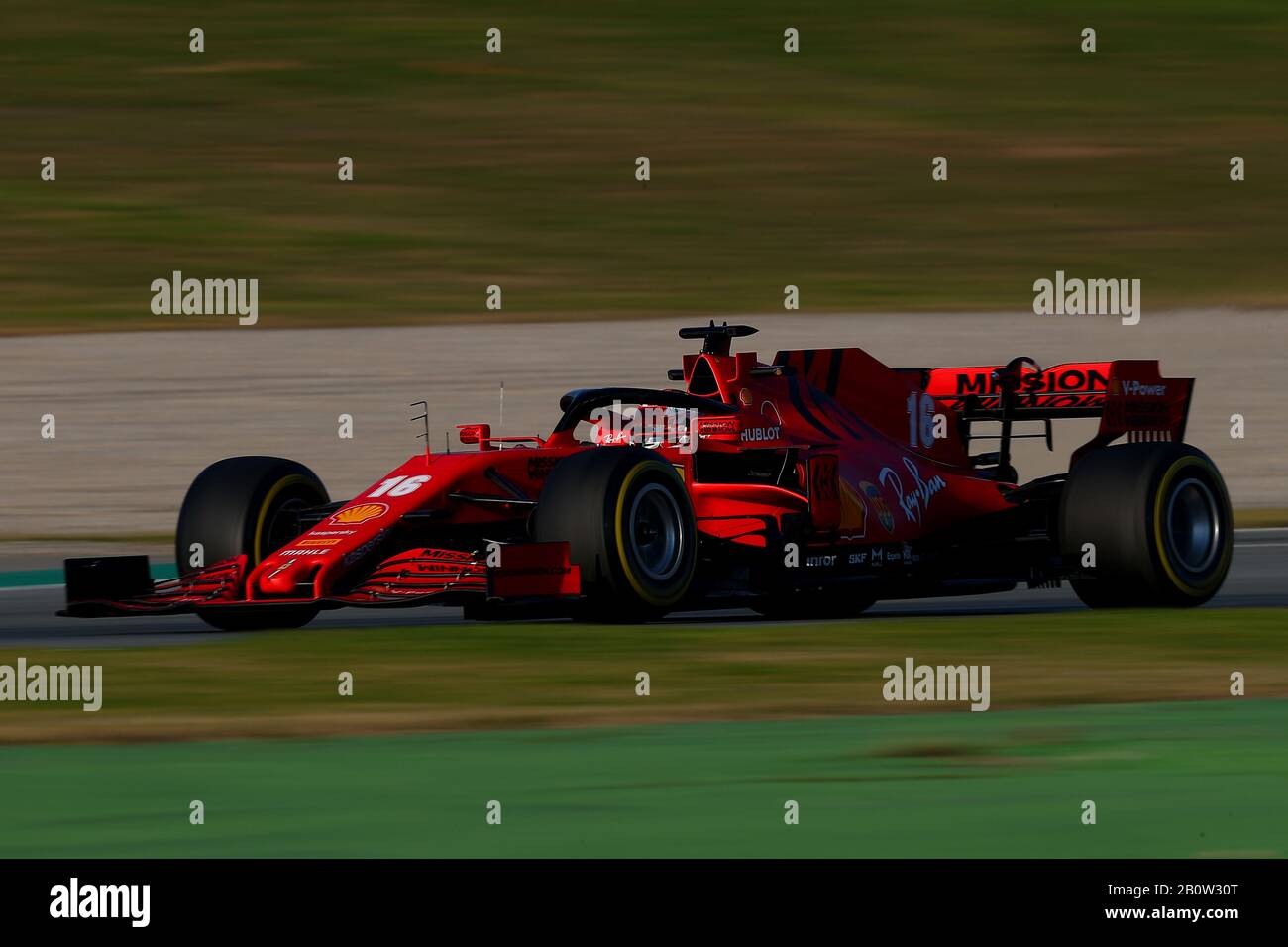 16 Charles Leclerc, Scuderia Ferrari. Formula 1 World Championship 2020, Winter testing days 1 2020 Barcelona, 19-21 febbraio 2020.Foto Federico Ba Foto Stock