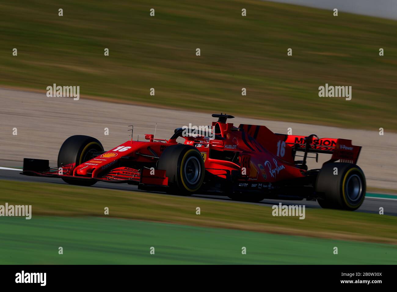 16 Charles Leclerc, Scuderia Ferrari. Formula 1 World Championship 2020, Winter testing days 1 2020 Barcelona, 19-21 febbraio 2020.Foto Federico Ba Foto Stock