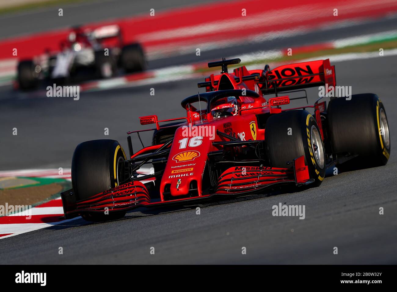 16 Charles Leclerc, Scuderia Ferrari. Formula 1 World Championship 2020, Winter testing days 1 2020 Barcelona, 19-21 febbraio 2020.Foto Federico Ba Foto Stock