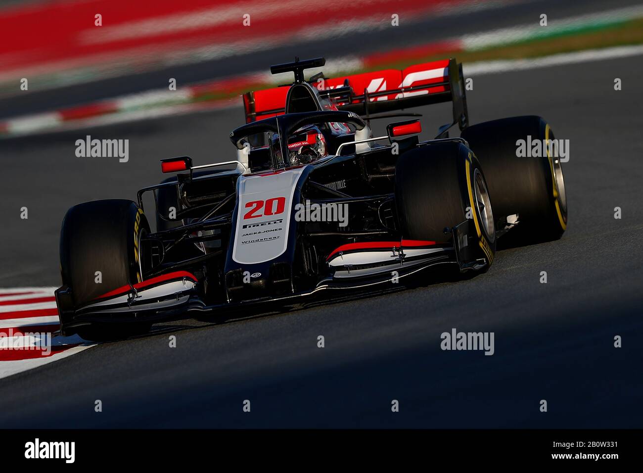 20 Kevin Magnussen, Haas F1 Team. GP d'Italia, campionato del mondo di Formula 1 2020, giornate di prove invernali 1 2020 Barcellona, 19-21 febbraio 2020.Photo Fed Foto Stock