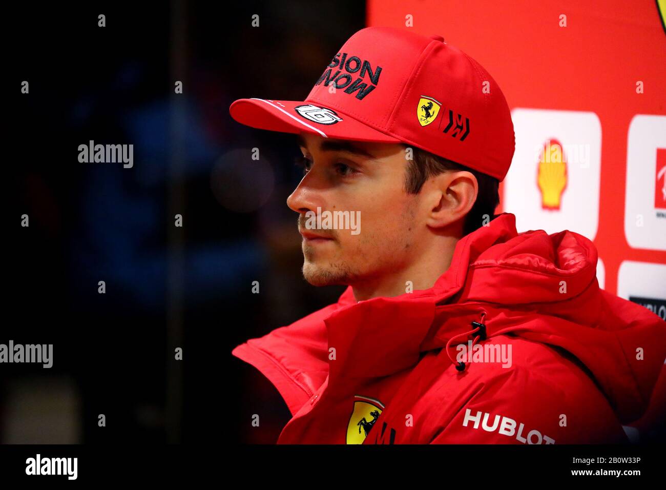 16 Charles Leclerc, Scuderia Ferrari. Formula 1 World Championship 2020, Winter testing days 1 2020 Barcelona, 19-21 febbraio 2020.Foto Federico Ba Foto Stock