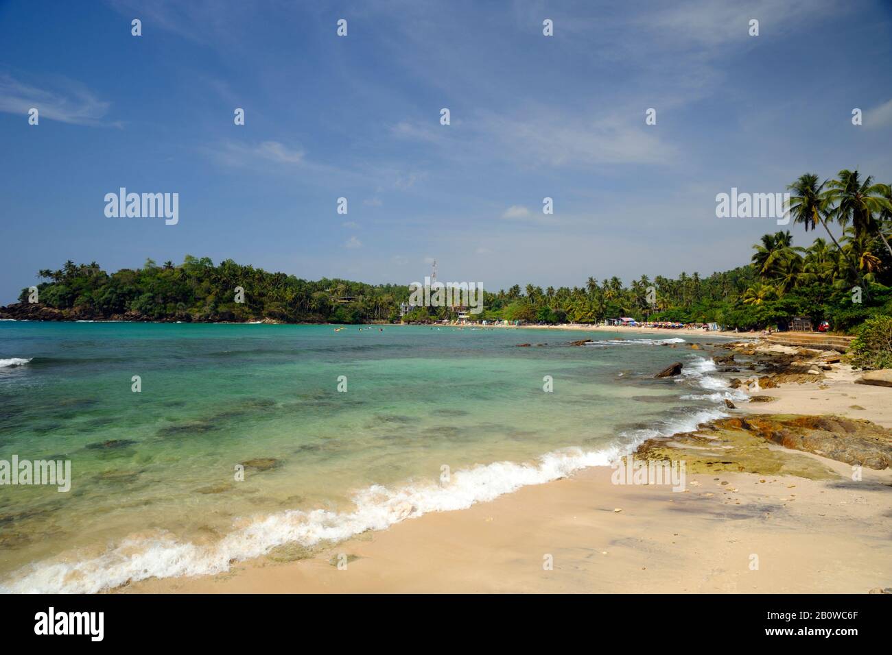 Sri Lanka, Hiriketiya Spiaggia Foto Stock