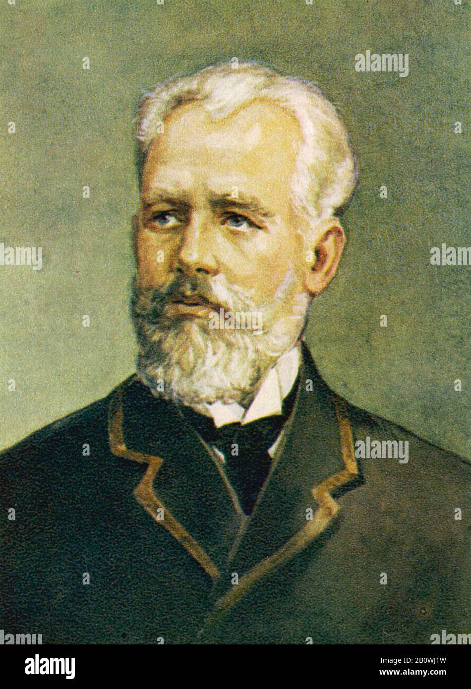 Pyotr ILYICH TCHAIKOVSKY (1840-1893) compositore romantico russo nel 1888 Foto Stock