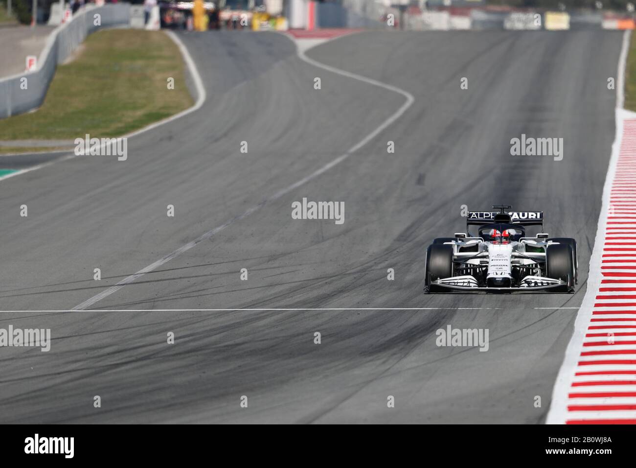 21st Febbraio 2020; Circuito De Barcelona Catalunya, Barcellona, Catalogna, Spagna; Formula 1 Pre Season Testing One; Scuderia Alphatauri Honda, Pierre Gasly Foto Stock