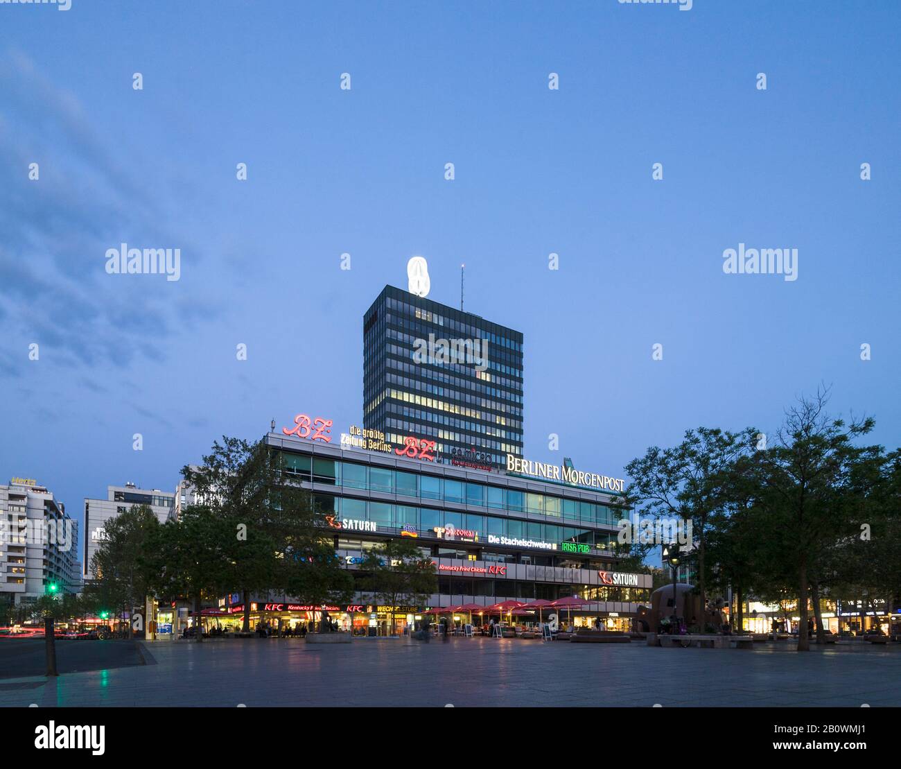 Breitscheidplatz, Europe Centre, Charlottenburg, Berlino, Germania, Europa Foto Stock