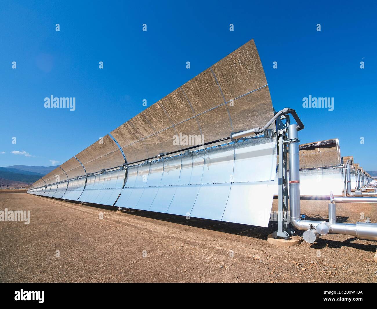 Andasol 1 centrale solare termica, Guadix, Spagna, Europa Foto Stock