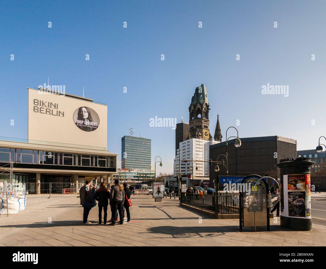 Bikinihaus, Europe Centre, Memorial Church, Hardenbergstraße, Charlottenburg, Berlino, Germania, Europa Foto Stock
