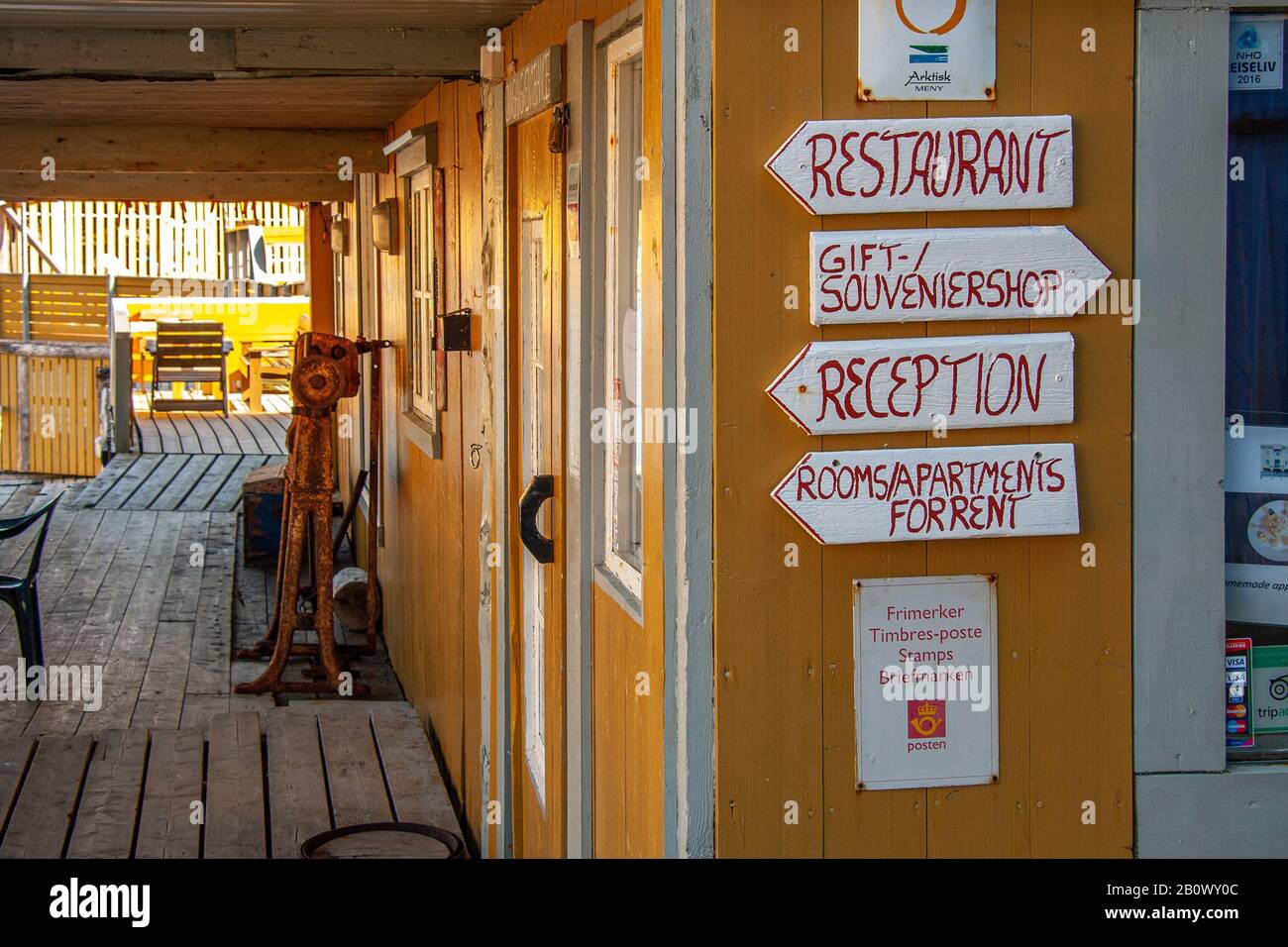 Il vecchio villaggio di Nyksund a pareraalen. Foto Stock
