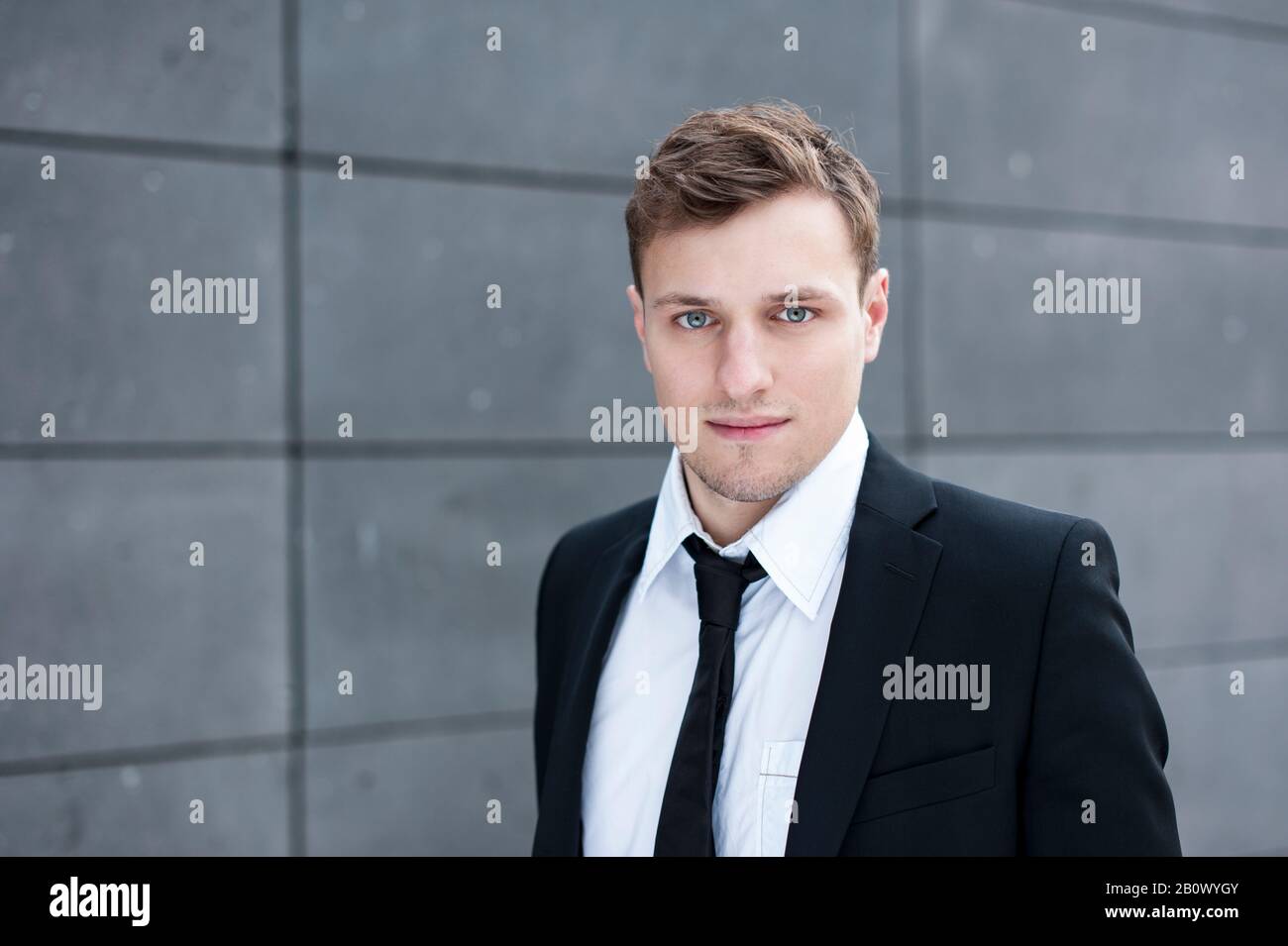 Uomo in un vestito, ritratto Foto Stock
