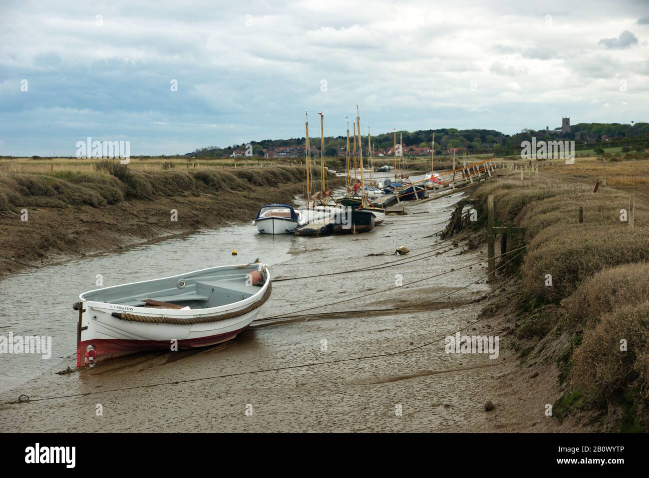 Blakeney Norfolk Regno Unito, fronte mare Foto Stock