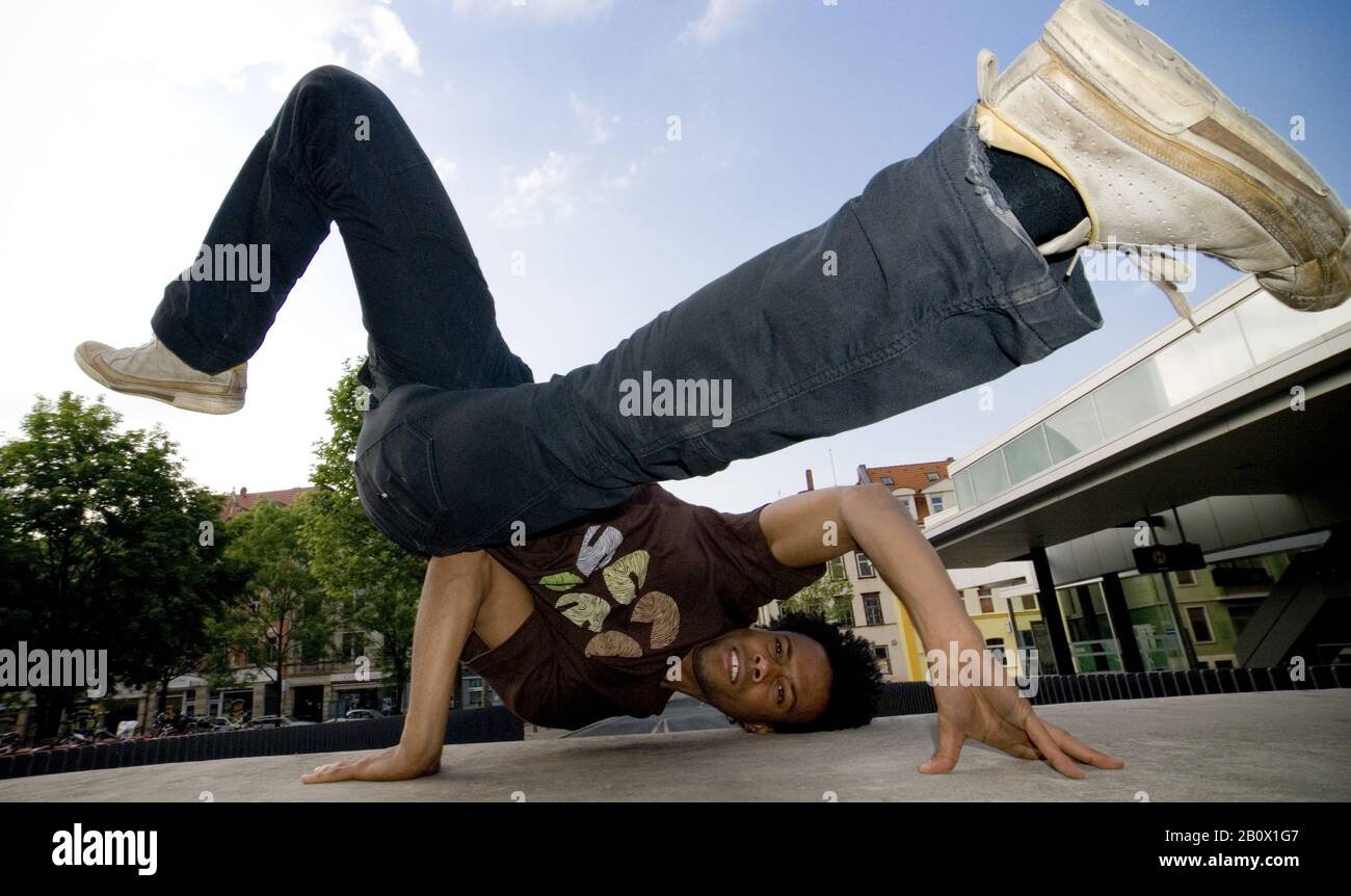 Break ballerini, hip-hop, Foto Stock