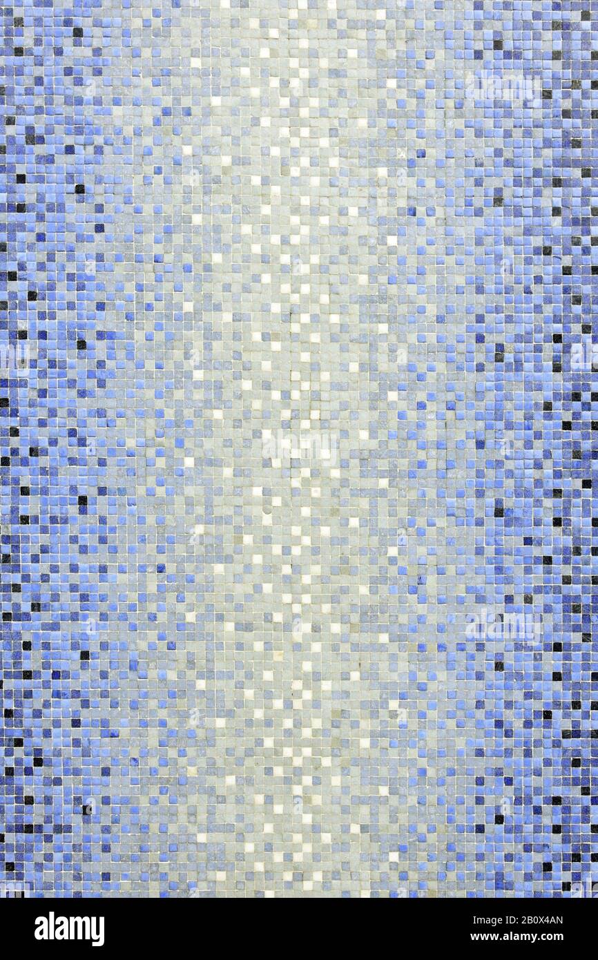 Mosaico di piastrelle, dettaglio, Parque das Nacoes, Lisbona, Portogallo, Foto Stock