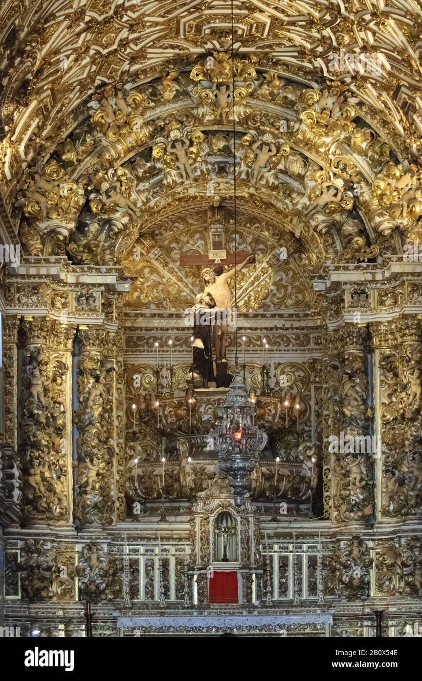 Igreja Sao Francisco Church, Pelourinho, Salvador Da Bahia, Bahia, Brasile, Sud America, Foto Stock