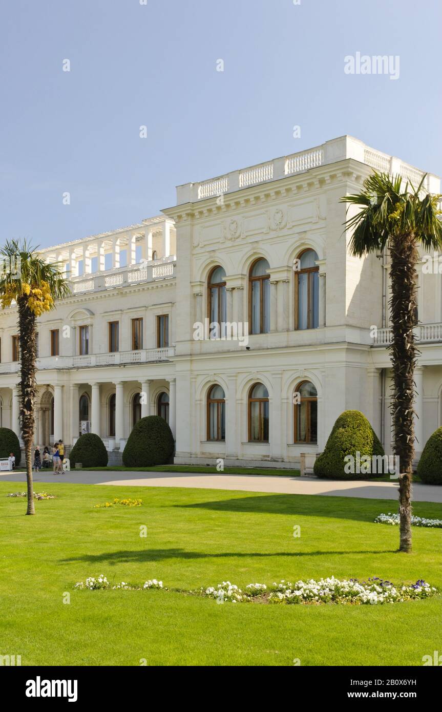 Livadia Palace, Yalta, Crimea, Ucraina, Europa Dell'Est, Foto Stock