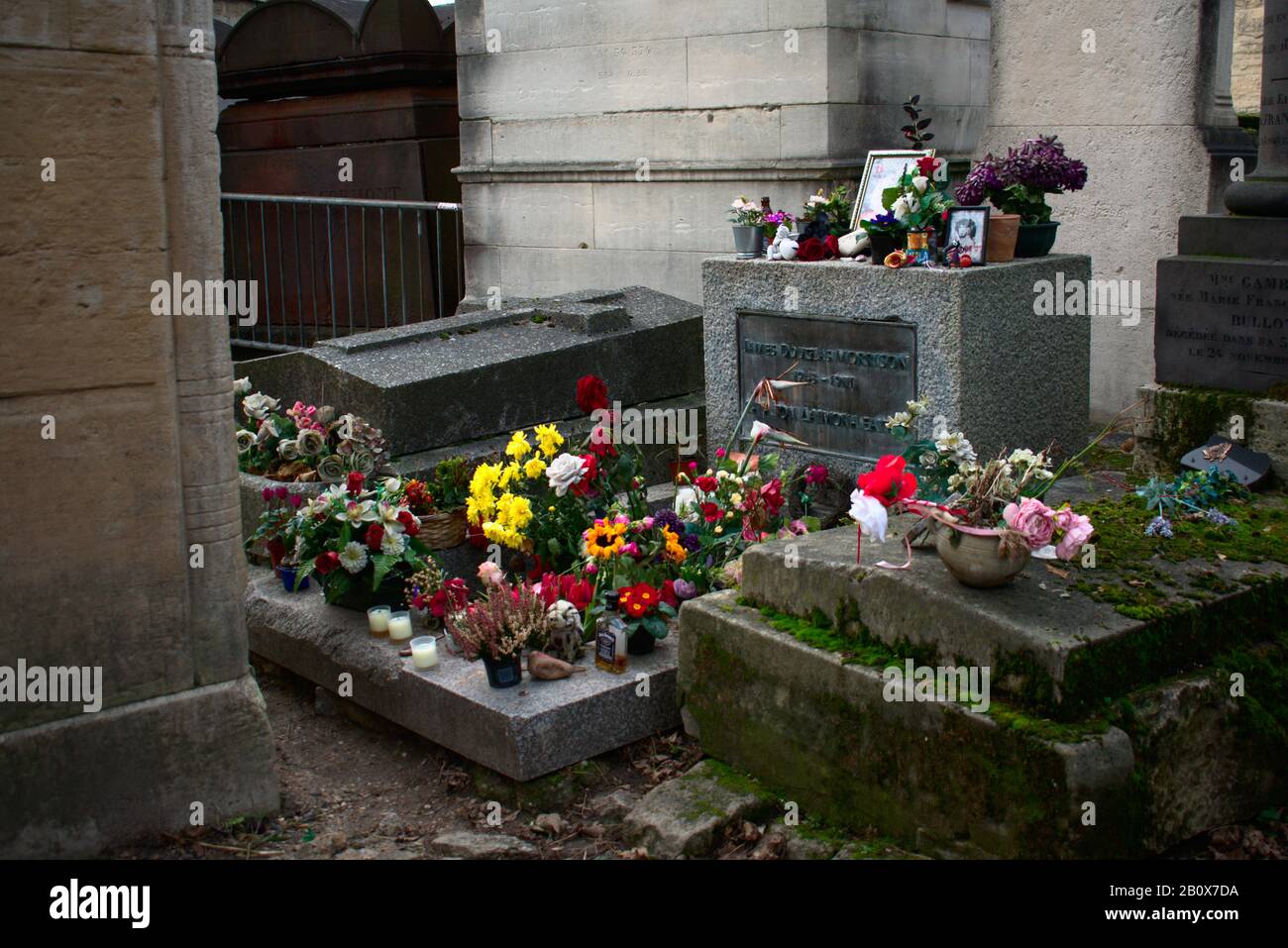 James Morrison grave nel cimitero di Pere Lachaise a Parigi Foto Stock