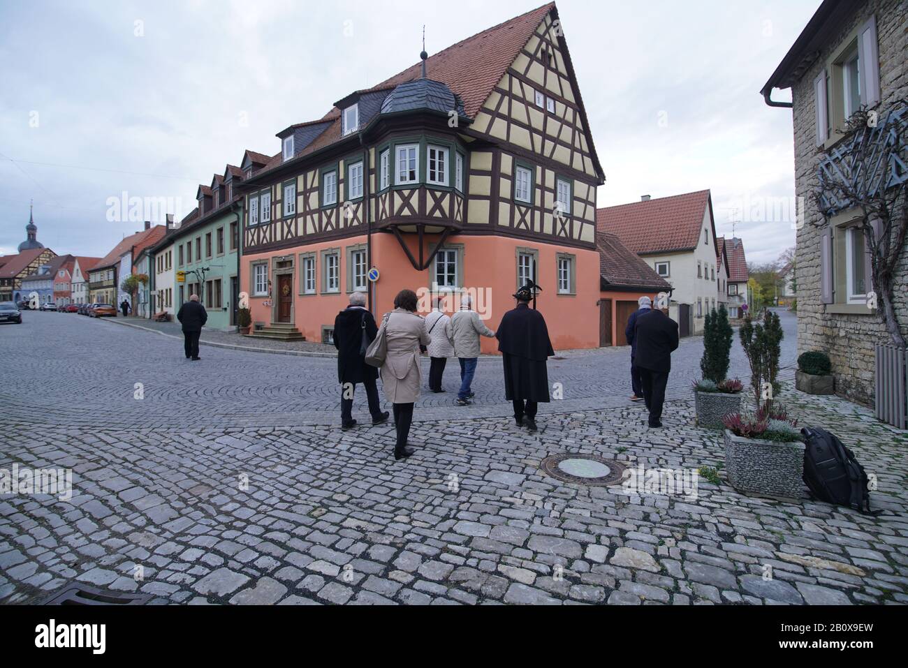 Ortsansicht historisches Prichsenstadt Foto Stock