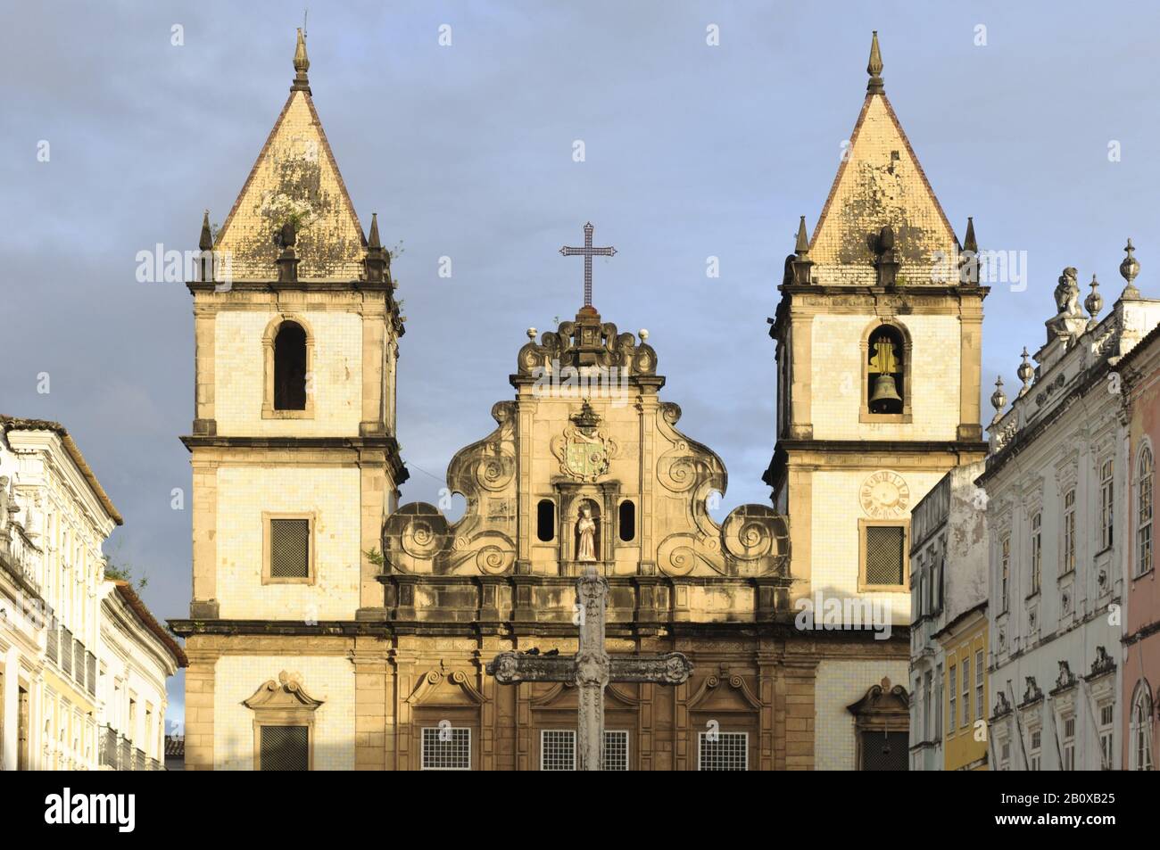 Igreja Sao Francisco Church, Pelourinho, Salvador Da Bahia, Bahia, Brasile, Sud America, Foto Stock